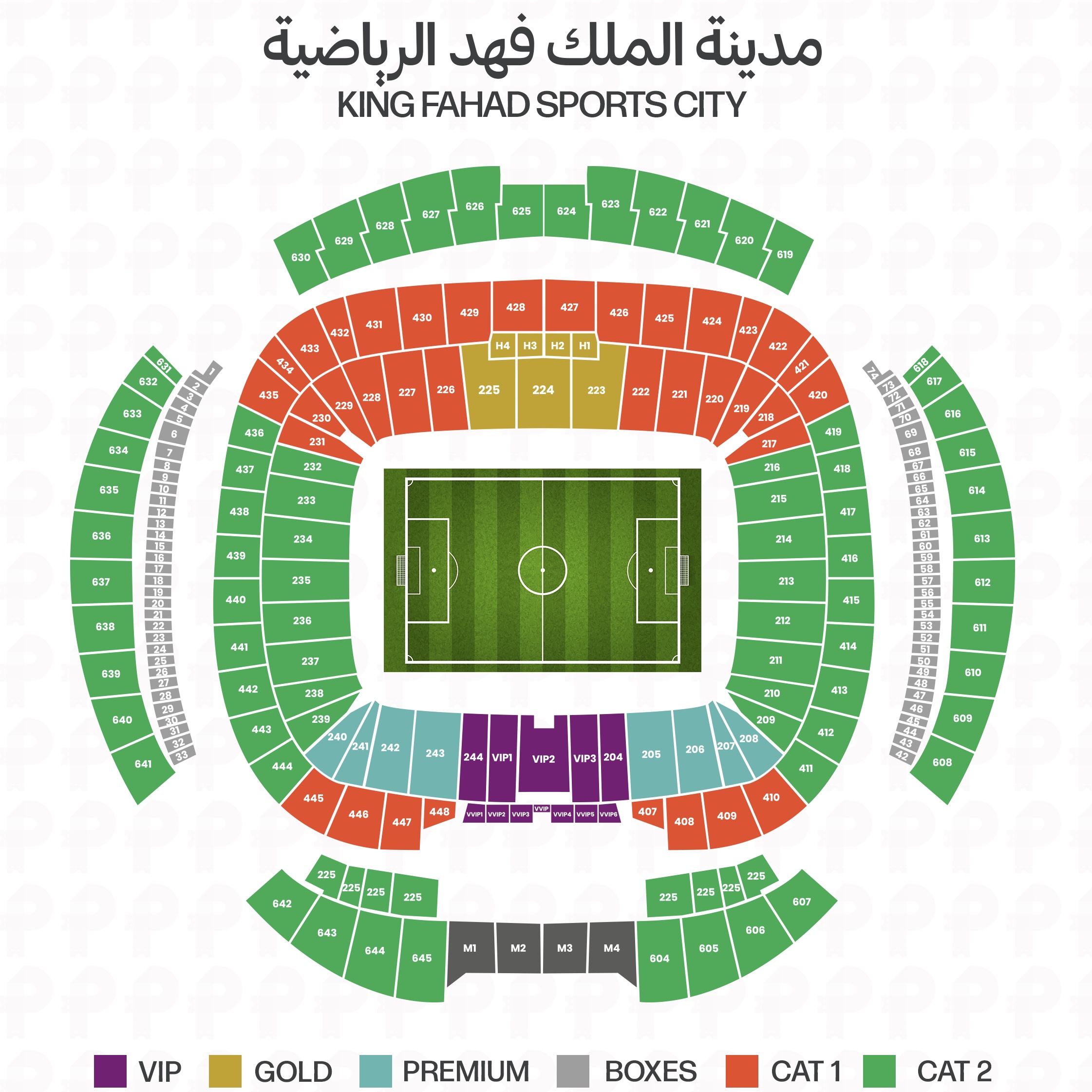 Stadium Seat Map