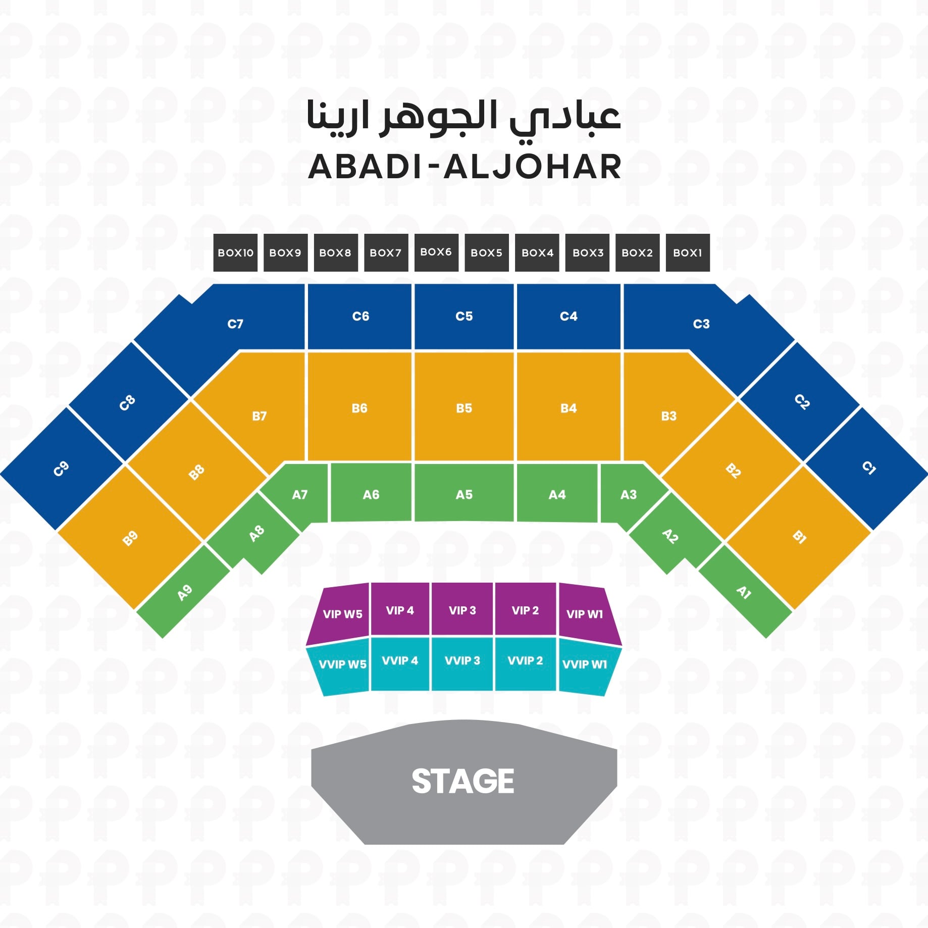 Stadium Seat Map
