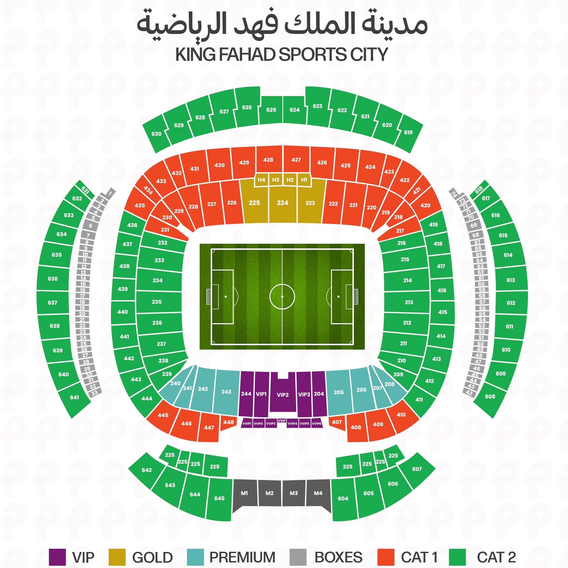 Stadium Seat Map