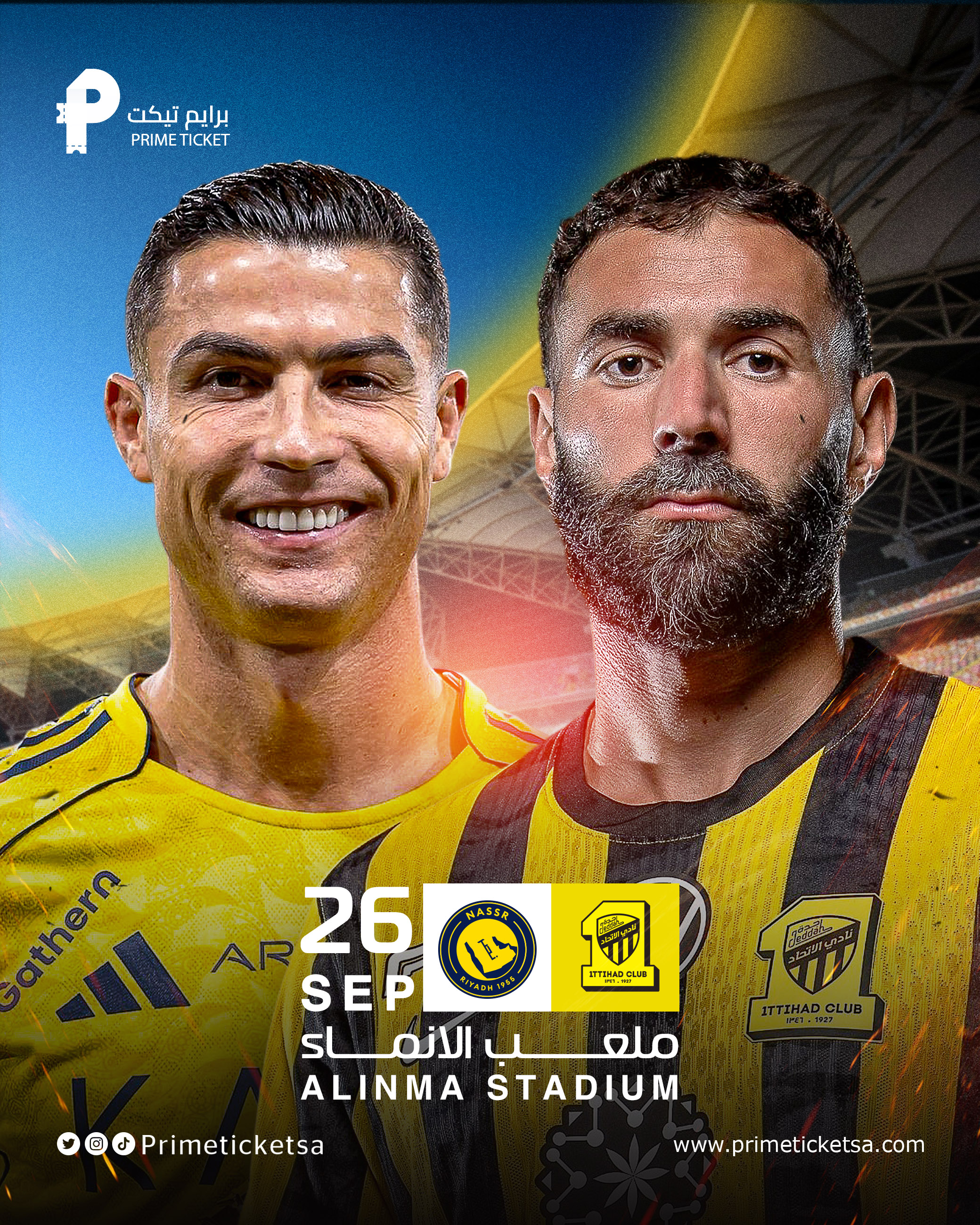 الاتحاد ضد النصر دوري روشن السعودي