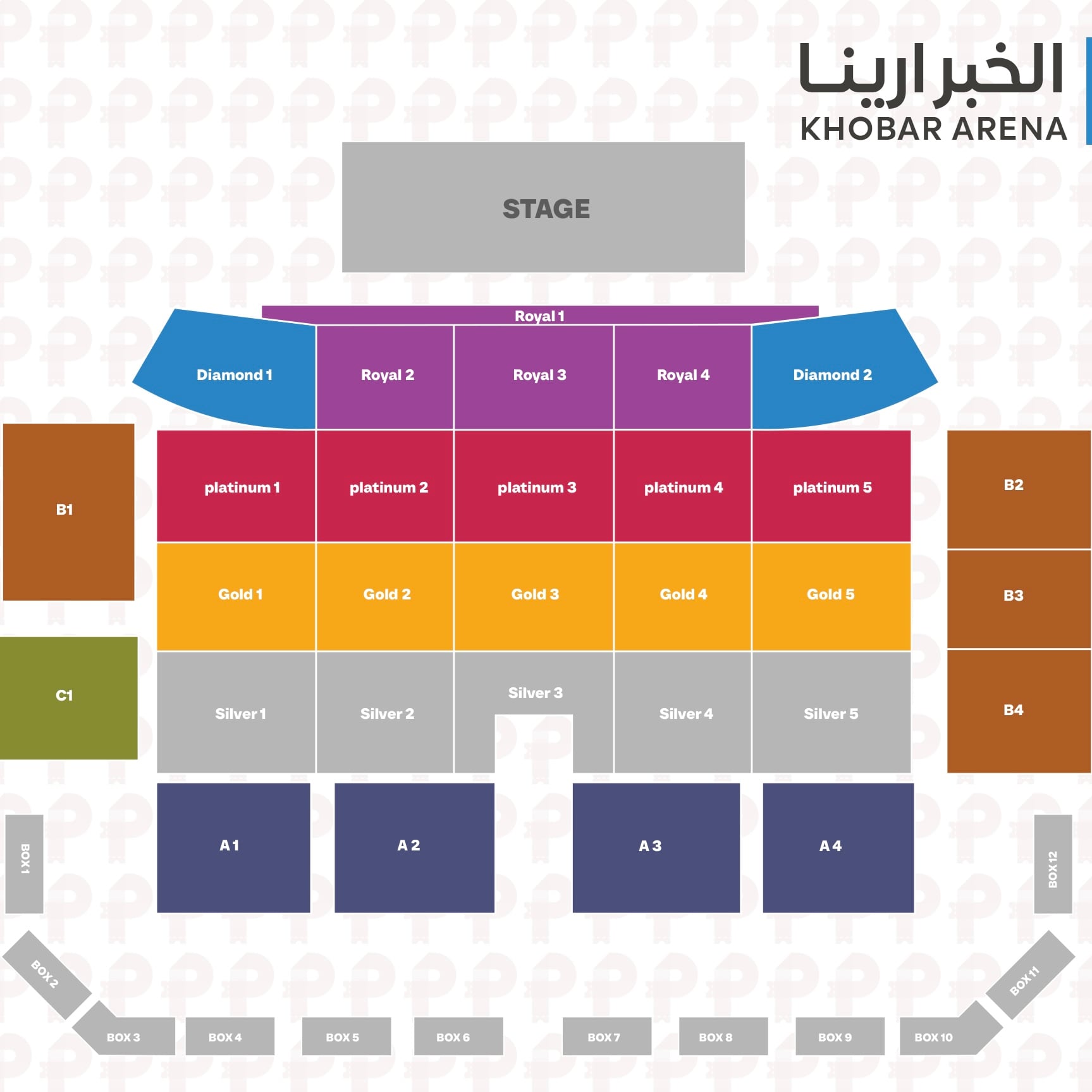 Stadium Seat Map