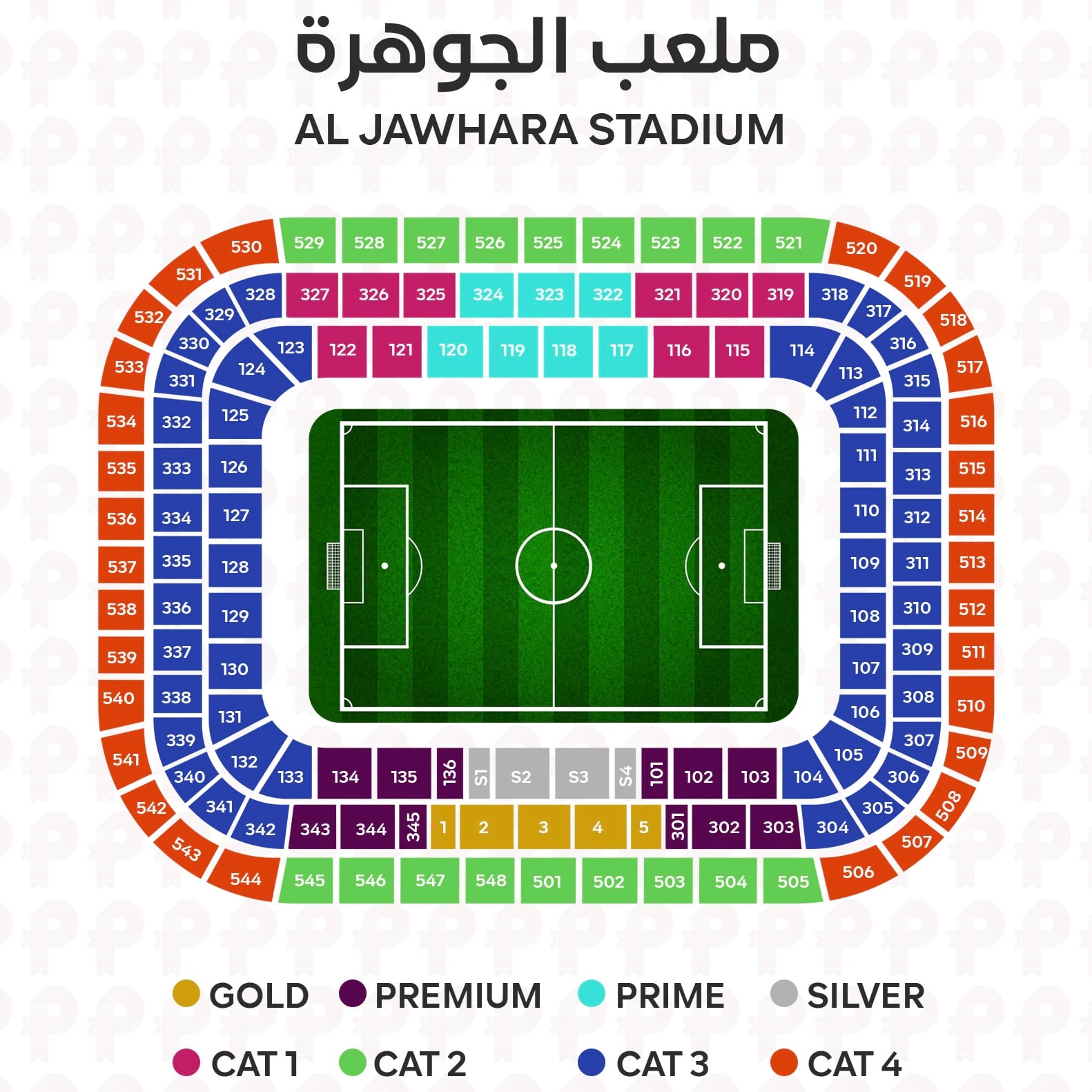 Stadium Seat Map