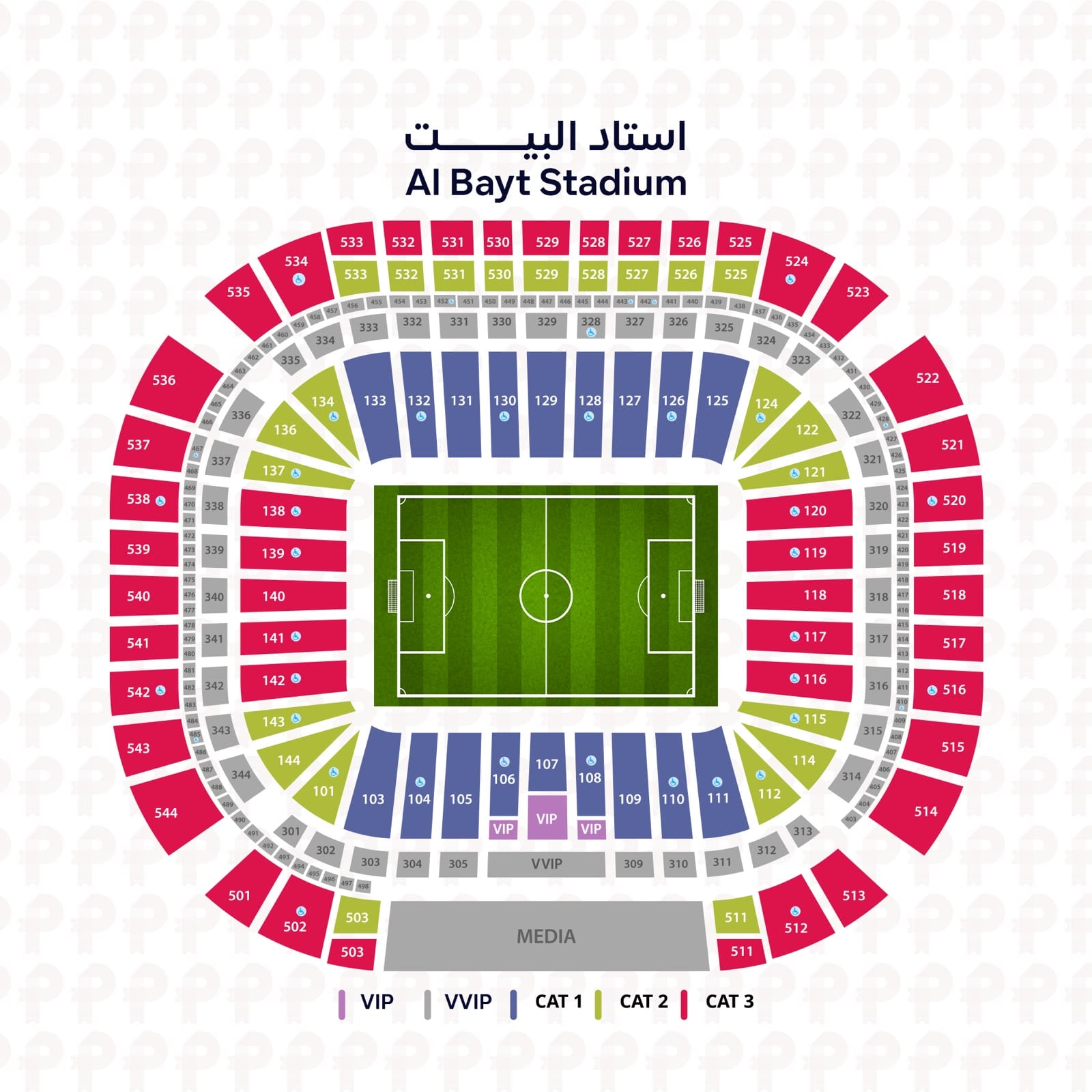 Stadium Seat Map