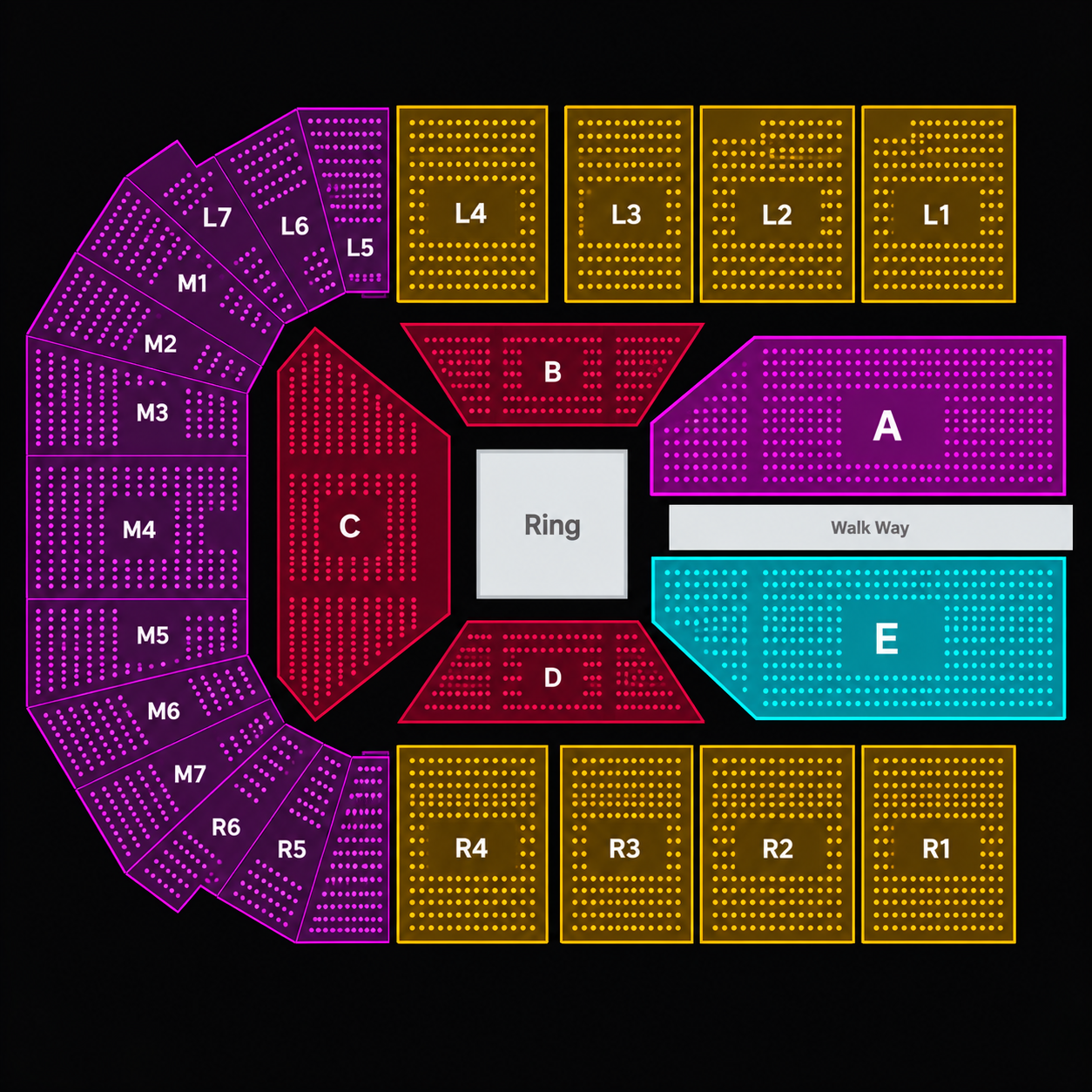 Stadium Seat Map